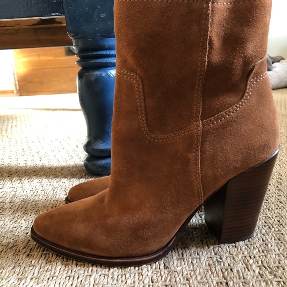 SOLD-Dolce Vita Pointed Toe Block-heel Boots - Picture 2 of 6